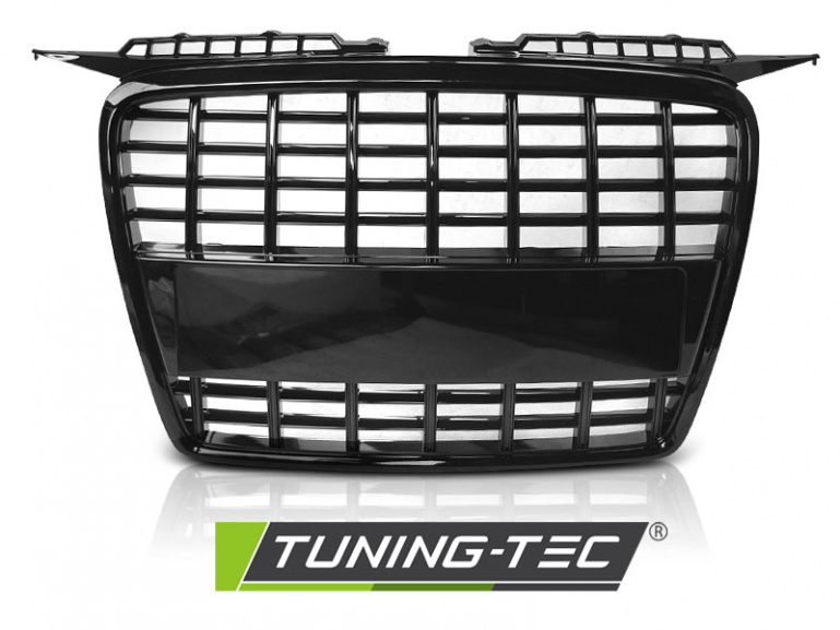 Upgrade Sportgrill / Kühlergrill für Audi A3 8P 05-08 Hochglanz schwarz